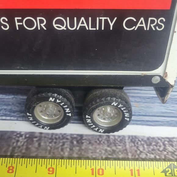 Nylint Pressed Steel Ford Motorcraft semi trailer white and black - Picture 7 of 12